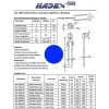 LED 1,8mm modrá čirá 800mCd/ 20mA 30°