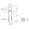 LED 3mm červená rozptylka 70mCd/20mA 640nm 35°