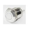 Vypínač stiskací OFF-ON 12mm 230VAC/3A 1P, bílé prosvět.12-24V