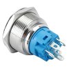 Tlačítko OFF-(ON) 22mm 250V/5A, žluté prosvětlení 12-24V
