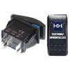 Vypínač kolébkový A11625ABL-J38 ON-OFF 2p.12VDC/20A modrý, prosvětlen