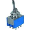 Přepínač pačkový MTS-302, ON-ON 3pol.250V/3A-mini-otvor 6mm