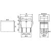 Tlačítko kolébkové KCD2-223, (ON)-OFF-(ON) 250V/10A 2P I-0-II