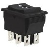 Tlačítko kolébkové KCD2-223, (ON)-OFF-(ON) 250V/10A 2P I-0-II