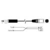 Kabel XLR 3P konektor - Jack 6,3 mono, 5m, OFC kabel 6mm