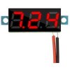 Voltmetr panelový LED červený, 3-30V