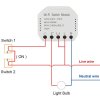 Spínač WiFi Tuya QS-WIFI-S03, 230V/10A, napájení 90-260AC