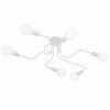 Bílé stropní svítidlo, 6 x E27, pavouk