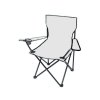 Kempingová židle skládací - rybářské křesílko, barva šedá
