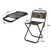 Turistická rybářská židle, skládací s opěradlem