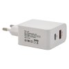 Zástrčka QUICK CHARGE 3.0 230V USB-A / USB-C 18W