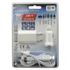 Nabíječka telefonu 230/12V 2,1A (Iphone, miniUSB, microUSB, USB-C)