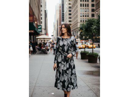 Černobílé dámské šaty Blue