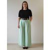 Dámské široké kalhoty mint