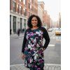 Dámské šaty s dlouhým rukávem plus size