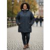 Dámská tmavě modrá zimní bunda vel.64
