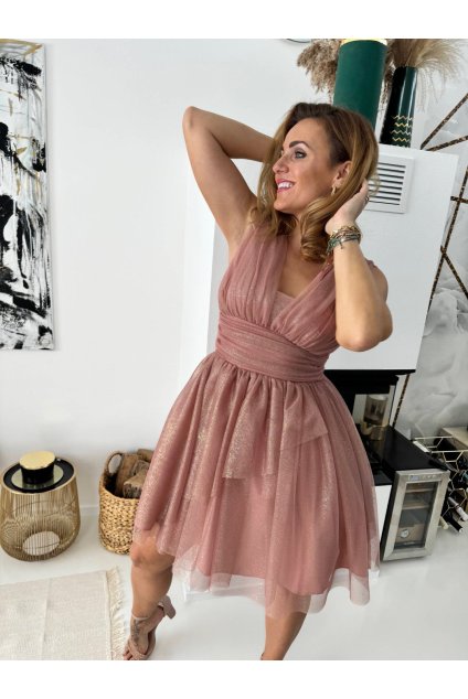 TŘPYTIVÉ  ŠATY SE SPODNIČKOU ELIE