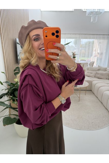 MIKINA S ŘASENÍM NA RAMENI ATRACTIVE