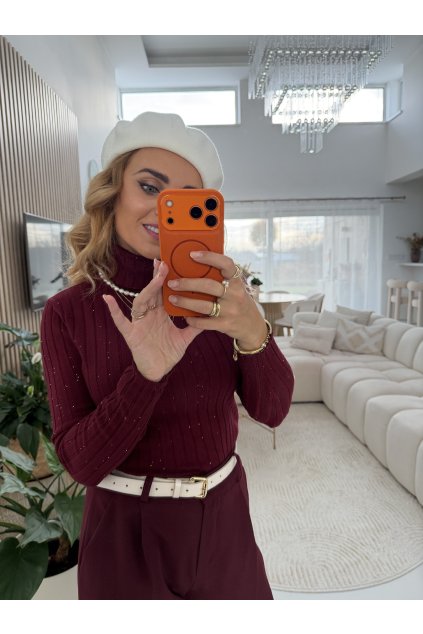 BORDÓ ROLÁK S FLITRAMA CHIC