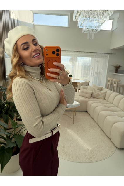 BÉŽOVÝ ROLÁK S FLITRAMA CHIC