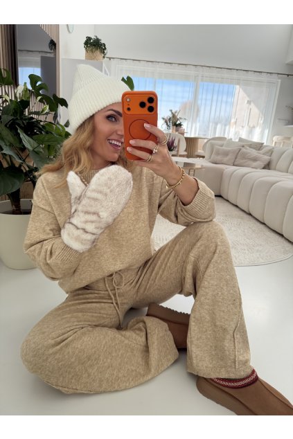 KOŽÍŠKOVÉ PALCOVÉ RUKAVICE FLUFFY