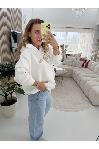 ZATEPLENÁ MIKINA CAPPUCCINO