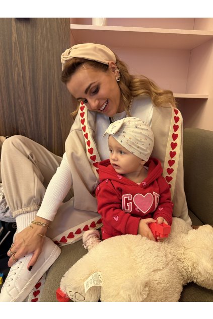 TEPLÁKOVKA SE SRDÍČKOVÝM LEMEM COLD HEART