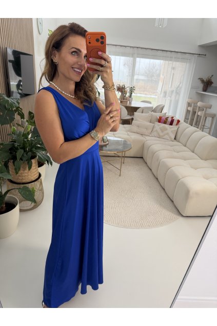 KRÁLOVSKY MODRÉ ŠATY AFRODITE
