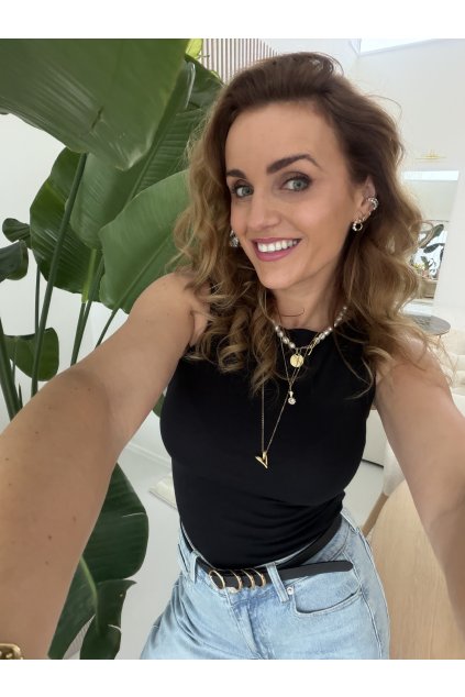 BAVLNĚNÉ TÍLKO S LODIČKOVÝM VÝSTŘIHEM AMOUR TEE