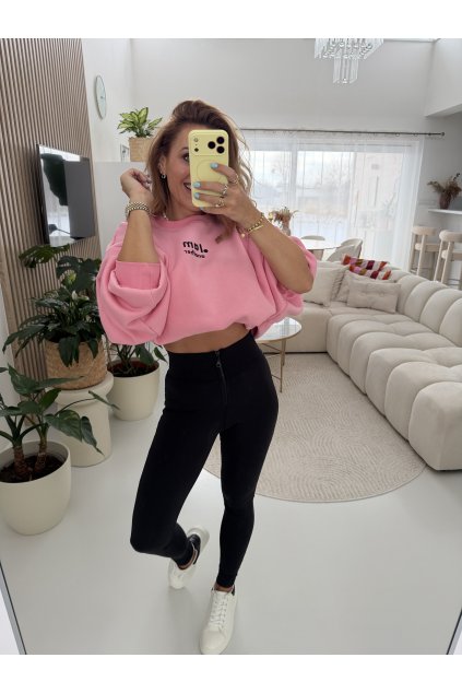 RŮŽOVÁ ZATEPLENÁ TEPLÁKOVKA I AM ANOTHER