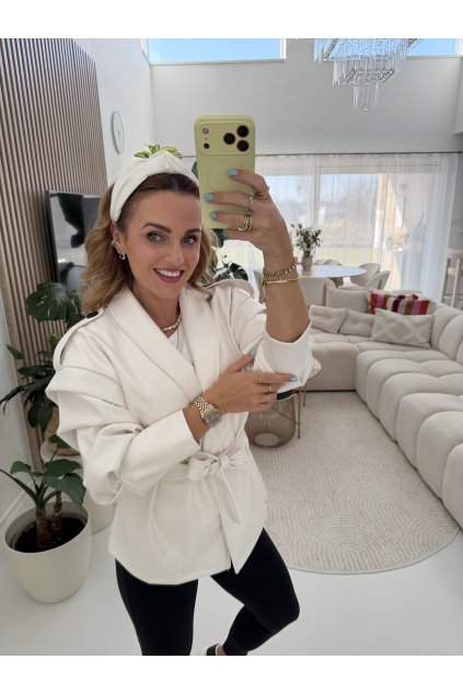 KOŽENKOVÝ KABÁT SOFT CHIC JACKET