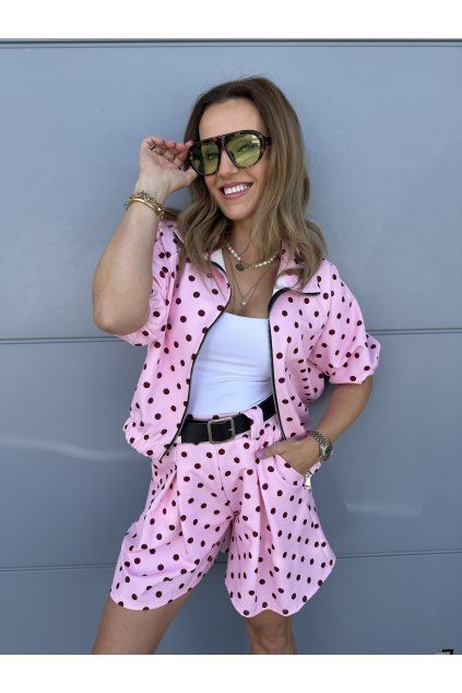 PUNTÍKOVANÝ KOMPLET S PÁSKEM DOTTY SET