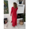 DLOUHÉ ČERVENÉ ŠATY DEEP RED
