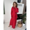 DLOUHÉ ČERVENÉ ŠATY DEEP RED