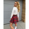 TARTANOVÁ SUKNĚ S PÁSKEM SIA