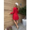 ČERVENÉ VÁNOČNÍ ŠATY SE SKLÁDANOU SUKNÍ SEASON