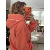 ORANŽOVÁ TEPLÁKOVKA S VELKOU KAPUCÍ SCANDALOUS
