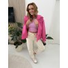 RŮŽOVÝ KRÁTKY KABÁTEK D1