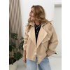 BÉŽOVÝ KOŽENKOVÝ KŘIVÁK SAHARA SOFT COAT