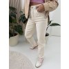 BÉŽOVÉ RIFLE MOM FIT CREAM LINE JEANS