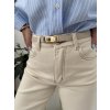 BÉŽOVÉ RIFLE MOM FIT CREAM LINE JEANS