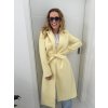 ŽLUTÝ KABÁT S VÁZÁNÍM BUTTER ELEGANCE