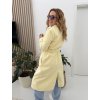 ŽLUTÝ KABÁT S VÁZÁNÍM BUTTER ELEGANCE