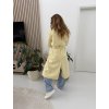 ŽLUTÝ KABÁT S VÁZÁNÍM BUTTER ELEGANCE