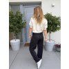 LEHKÉ KALHOTY S VÁZÁNÍM DRAPÉ PANTS