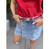 RIFLOVÉ SUKŇO-KRAŤASY DENIM SKORT