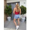 RIFLOVÉ SUKŇO-KRAŤASY DENIM SKORT