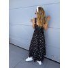 ČERNÉ PUNTÍKOVANÉ DLOUHÉ ŠATY LADY DOTS
