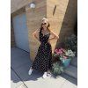 ČERNÉ PUNTÍKOVANÉ DLOUHÉ ŠATY LADY DOTS