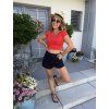BASIC CROP TOP S KRÁTKÝM RUKÁVEM